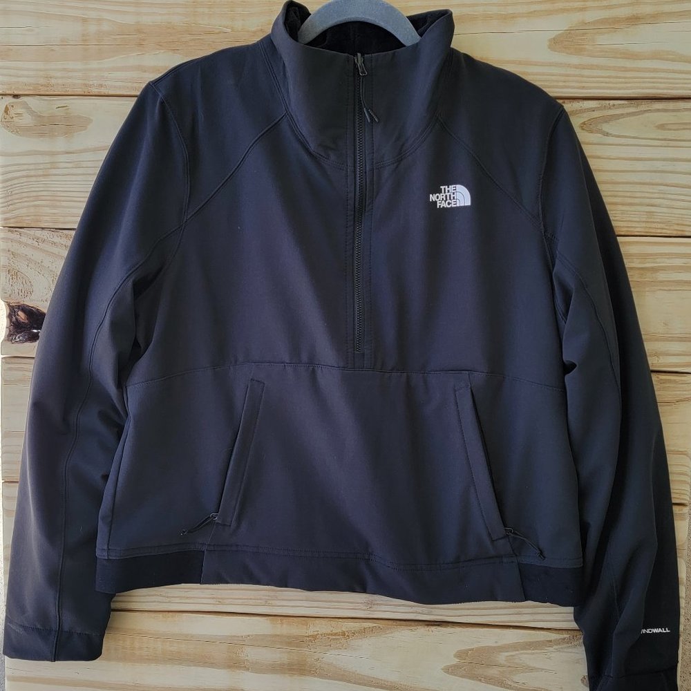 *RARE FIND * North Face Women's Windwall REVERSIBLE 1/2 Zip Poly/Fleece Size: L